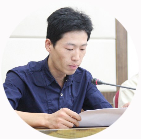 六分公司中海?天悅府項目部技術負責人圣偉做經驗交流發言